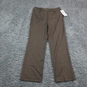 Peter Nygard Pants Womens 10 Brown Multi Stretch Dress Slacks Career 32x31.5 NWT